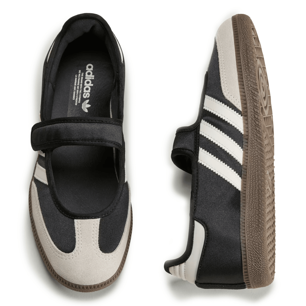 Adidas Women's Samba Jane Core Black/Off White/Gold Metallic