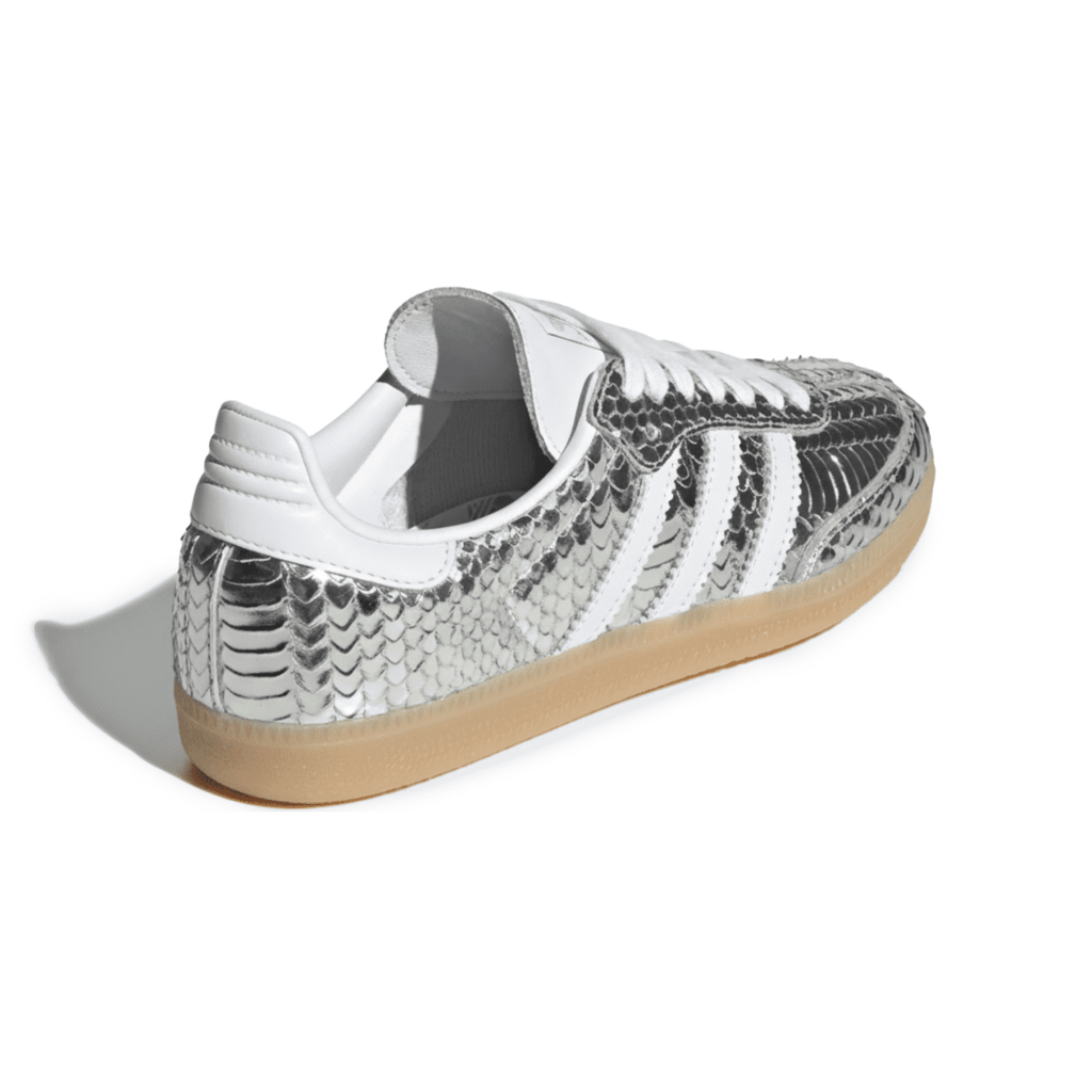 Adidas Women's Samba OG Crocodile Silver Metallic/Footwear White/Gum Three