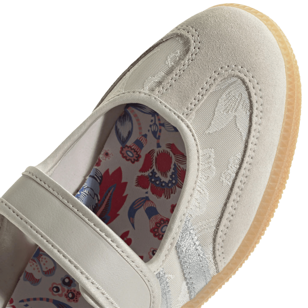 Adidas x Liberty London Women's Samba Jane Chalk Pearl/Silver Metallic