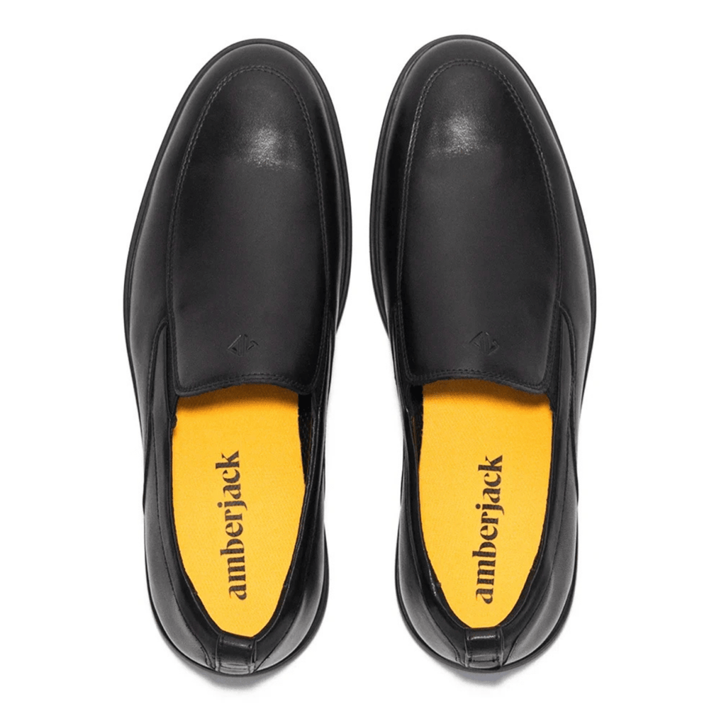 Amberjack Men's The Slip-On Obsidian Leather