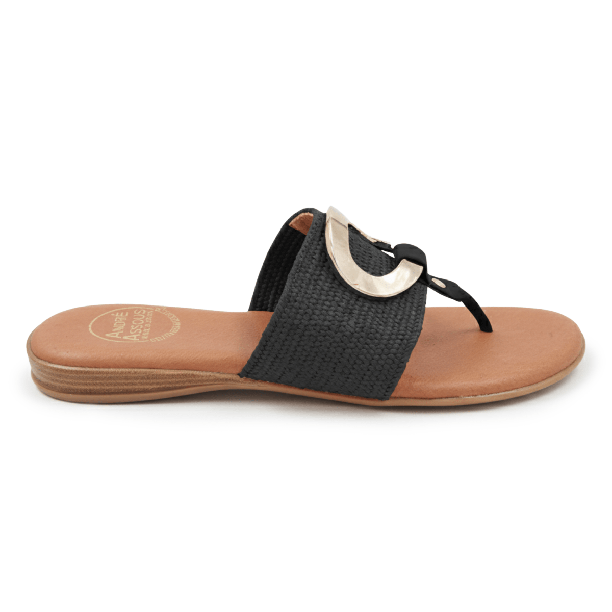 Andre Assous Women's Nixi Stretch Raffia Black