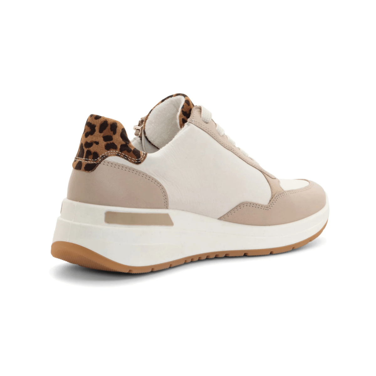 Ara Women's Gardenia Shell/Cream/Leopard/Sand Calf Leather