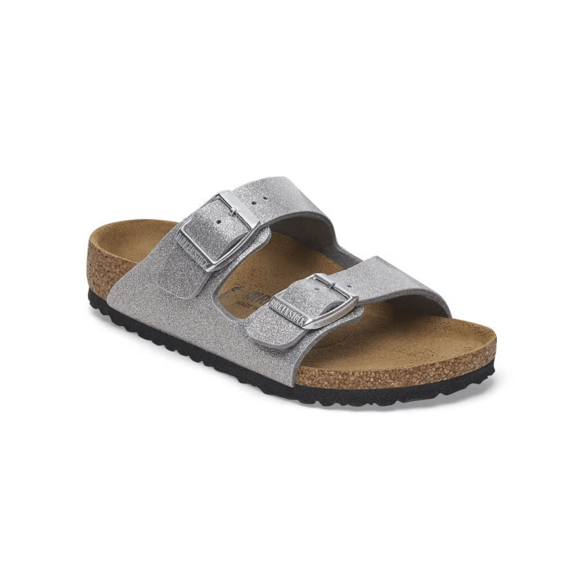Birkenstock Kids Arizona Birko-Flor Sparkling Light Silver