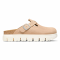 Birkenstock Women's Boston Chunky Warm Sand Suede