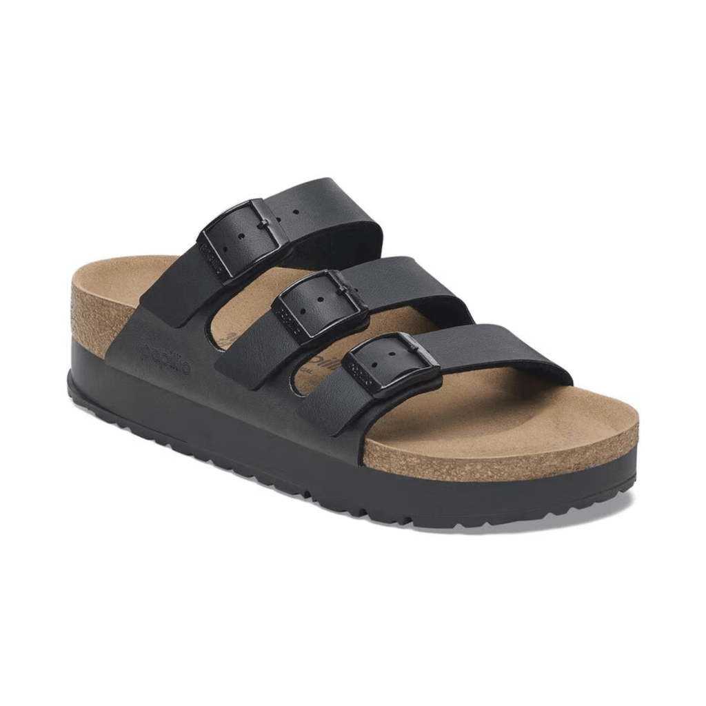 Birkenstock Women's Florida Vegan Flex Platform Birko-Flor Black