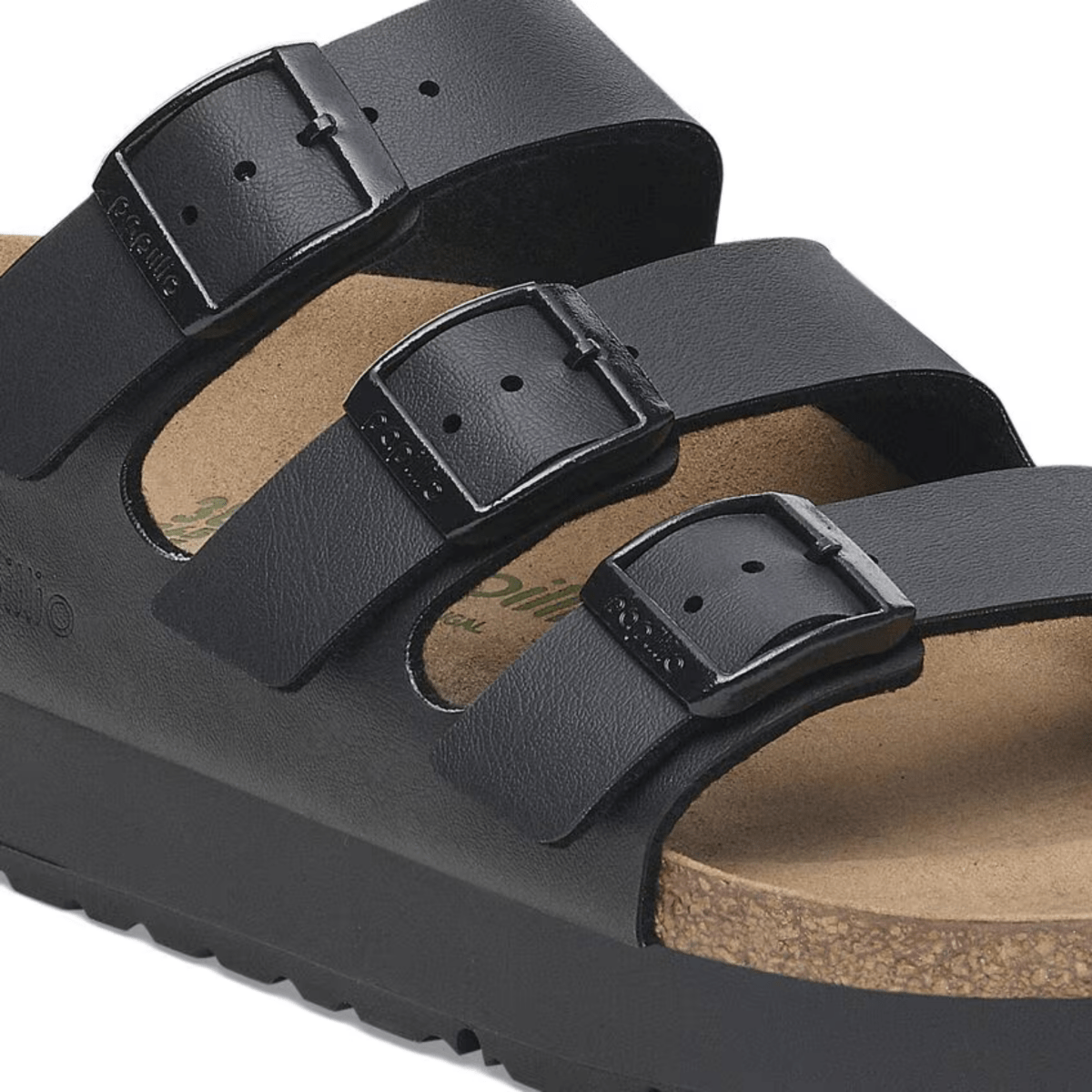 Birkenstock Women's Florida Vegan Flex Platform Birko-Flor Black