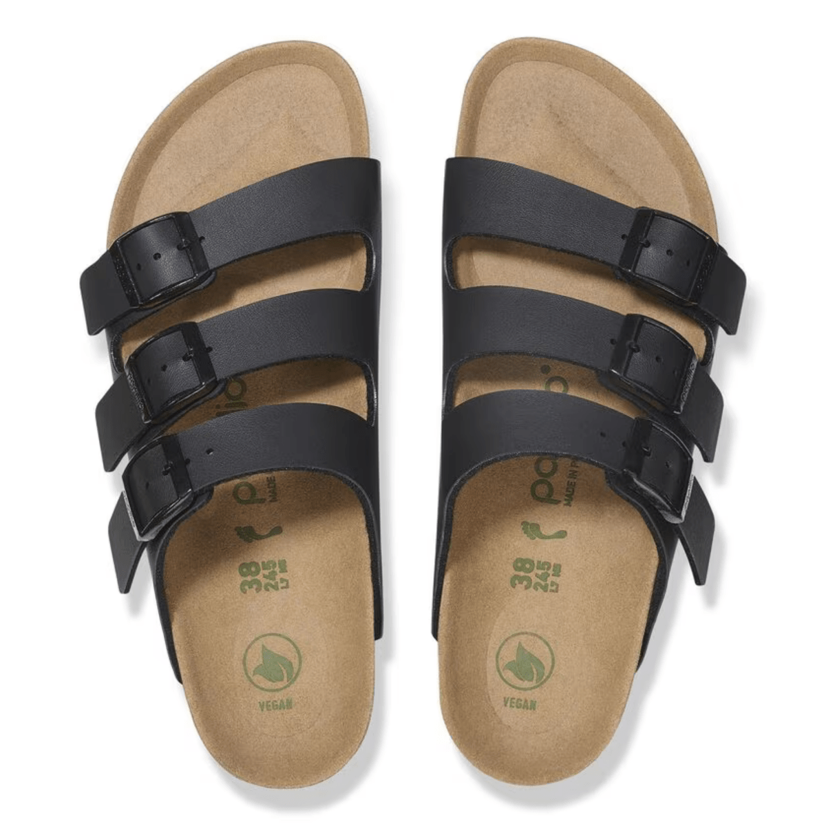 Birkenstock Women's Florida Vegan Flex Platform Birko-Flor Black