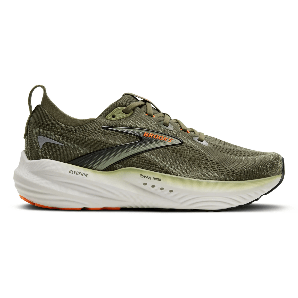 Brooks Men's Glycerin 22 Dusty Olive/Tea/Orange