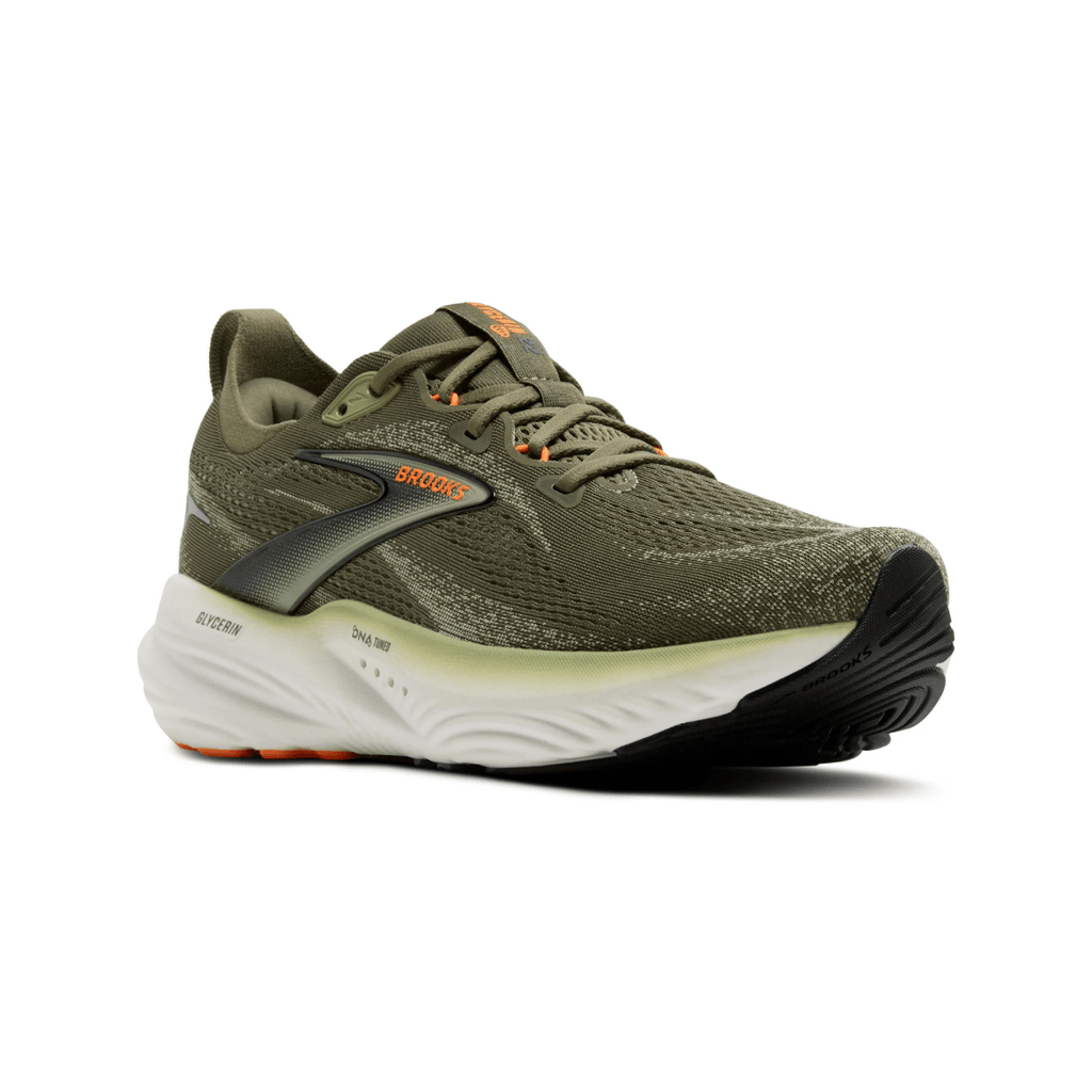 Brooks Men's Glycerin 22 Dusty Olive/Tea/Orange