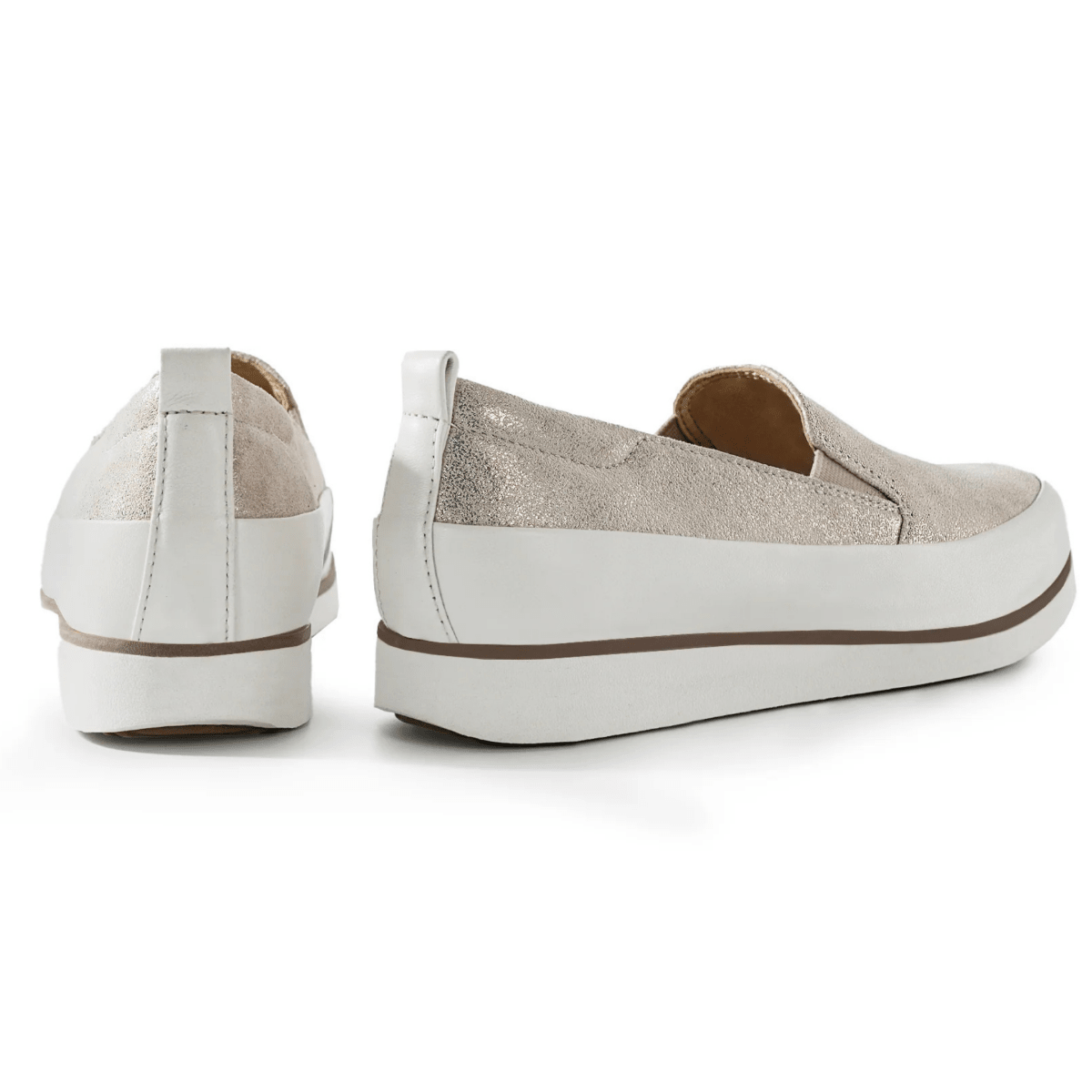 Bussola Women's Kalani Bone Metallic