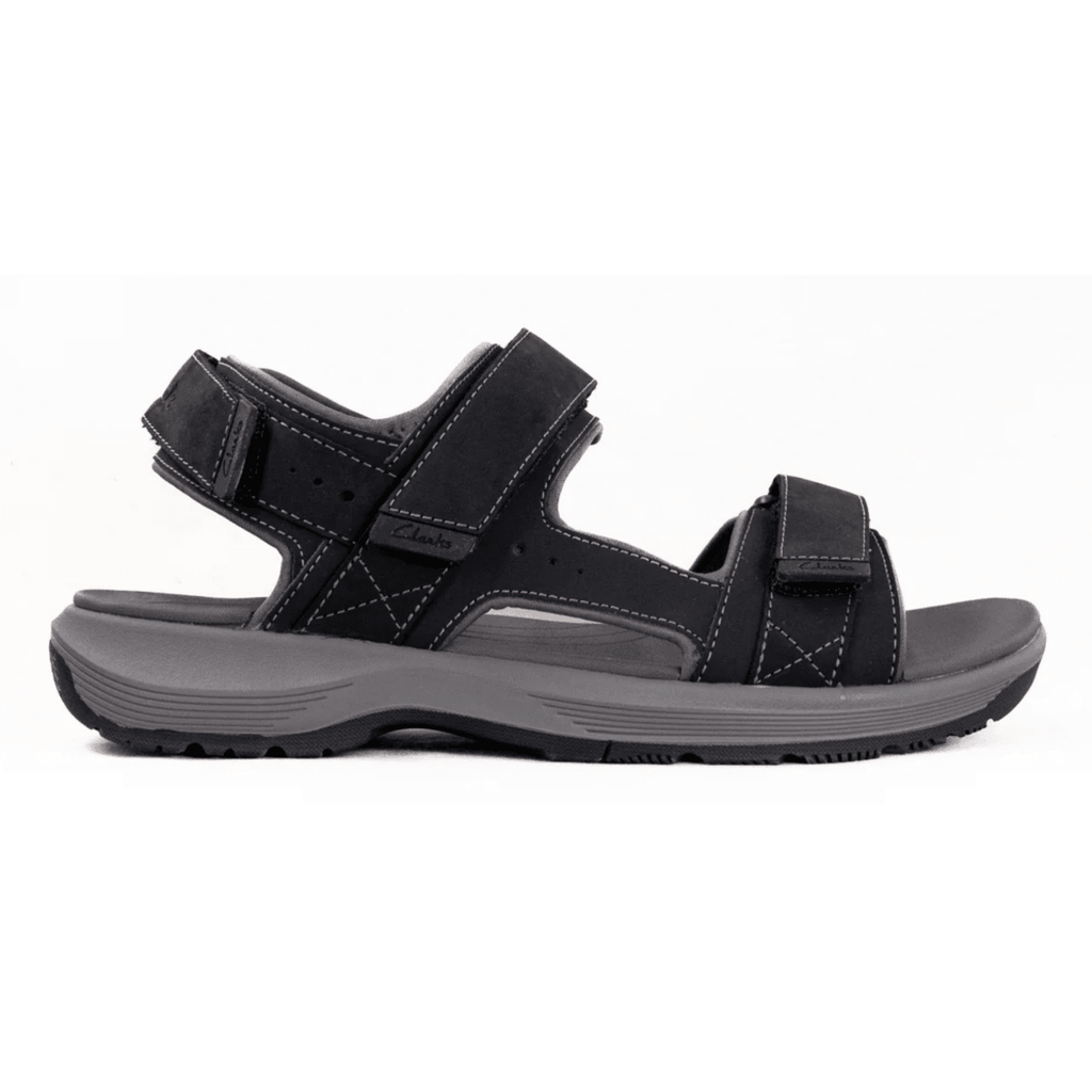 Clarks Men's Guideview Trek Black Leather