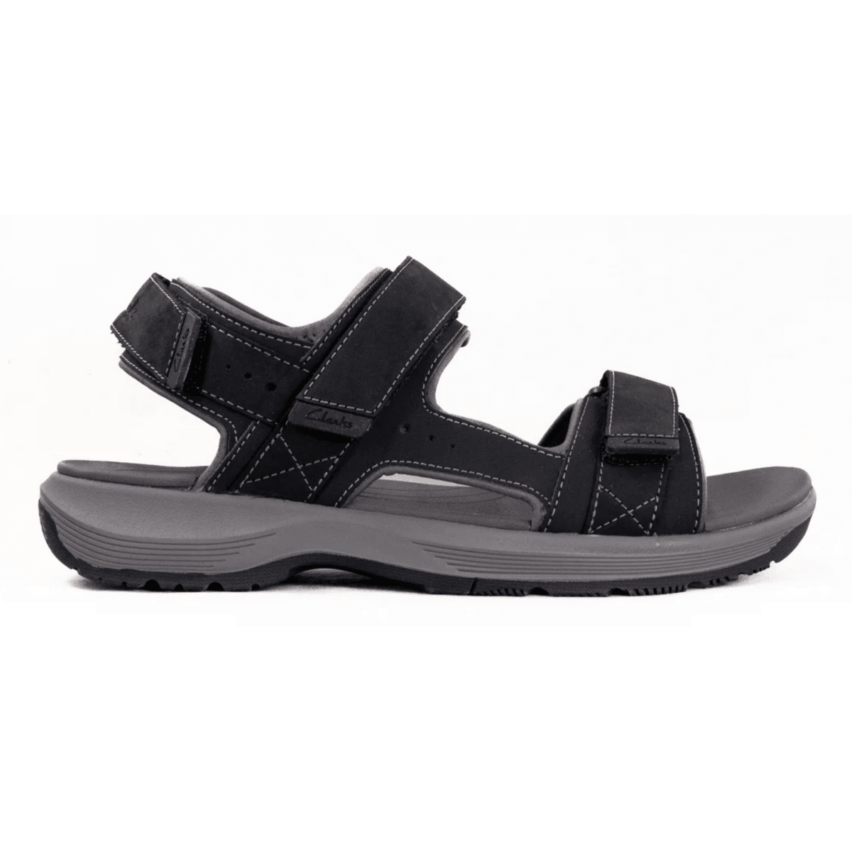 Clarks Men's Guideview Trek Black Leather