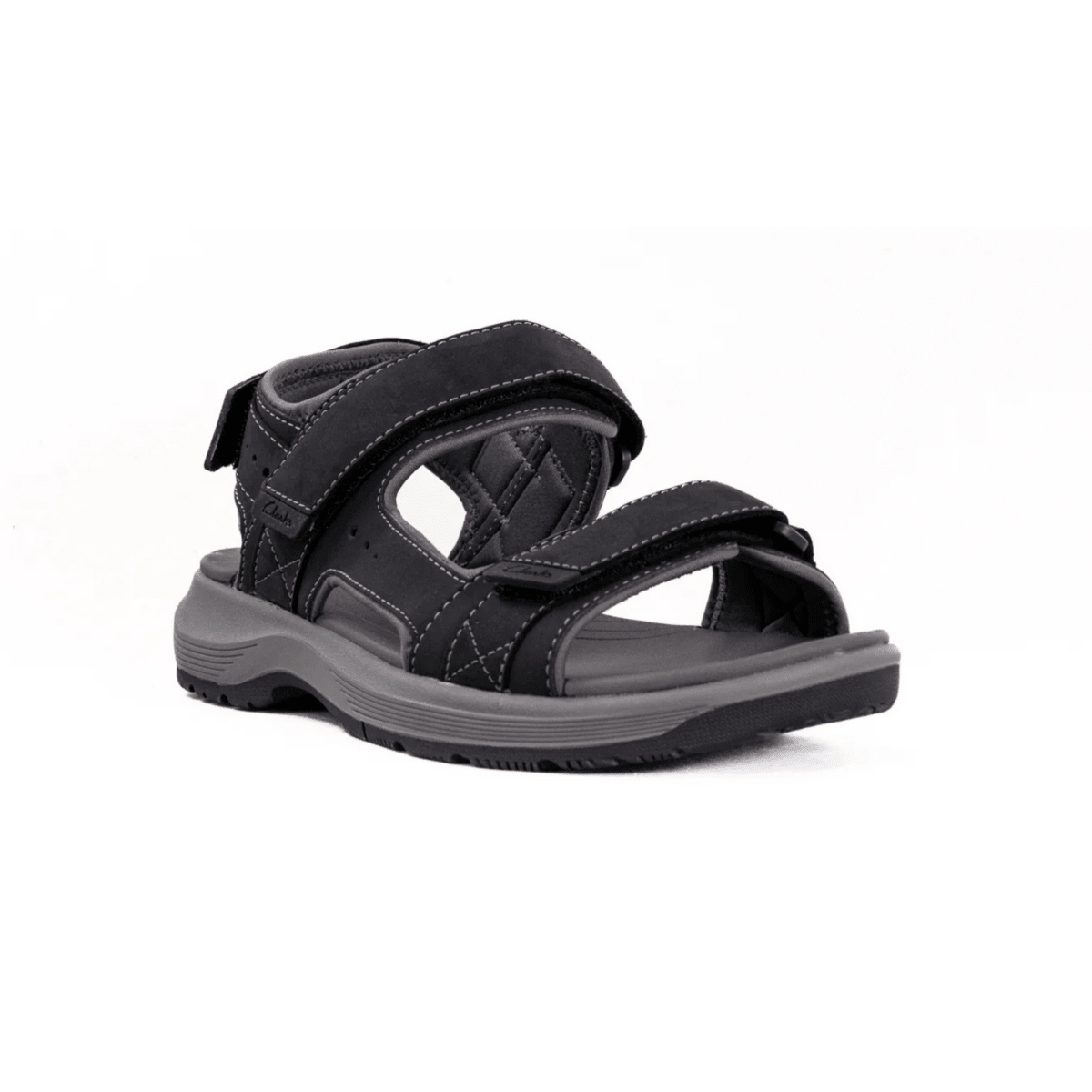 Clarks Men's Guideview Trek Black Leather