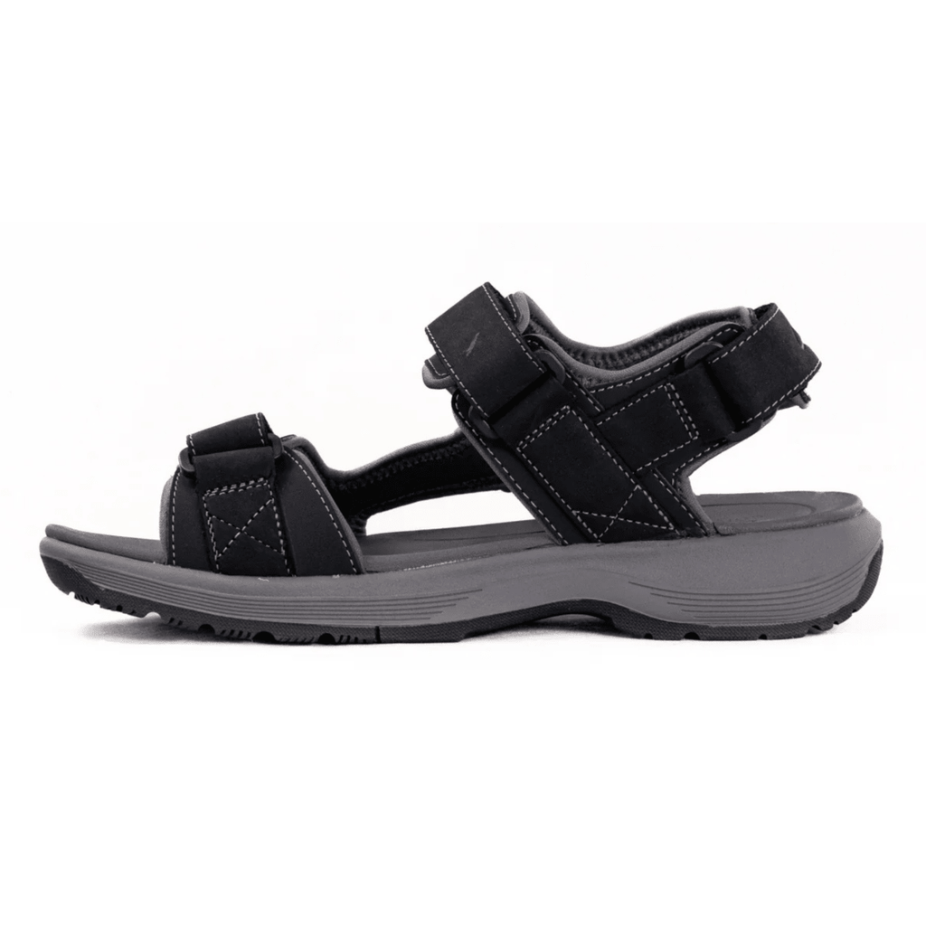 Clarks Men's Guideview Trek Black Leather