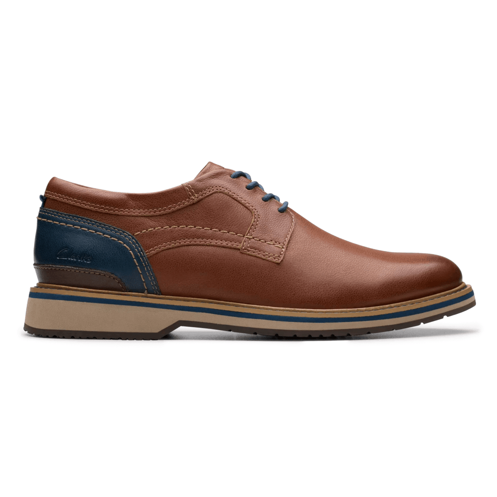 Clarks Men's Monahan Plain Tan Leather
