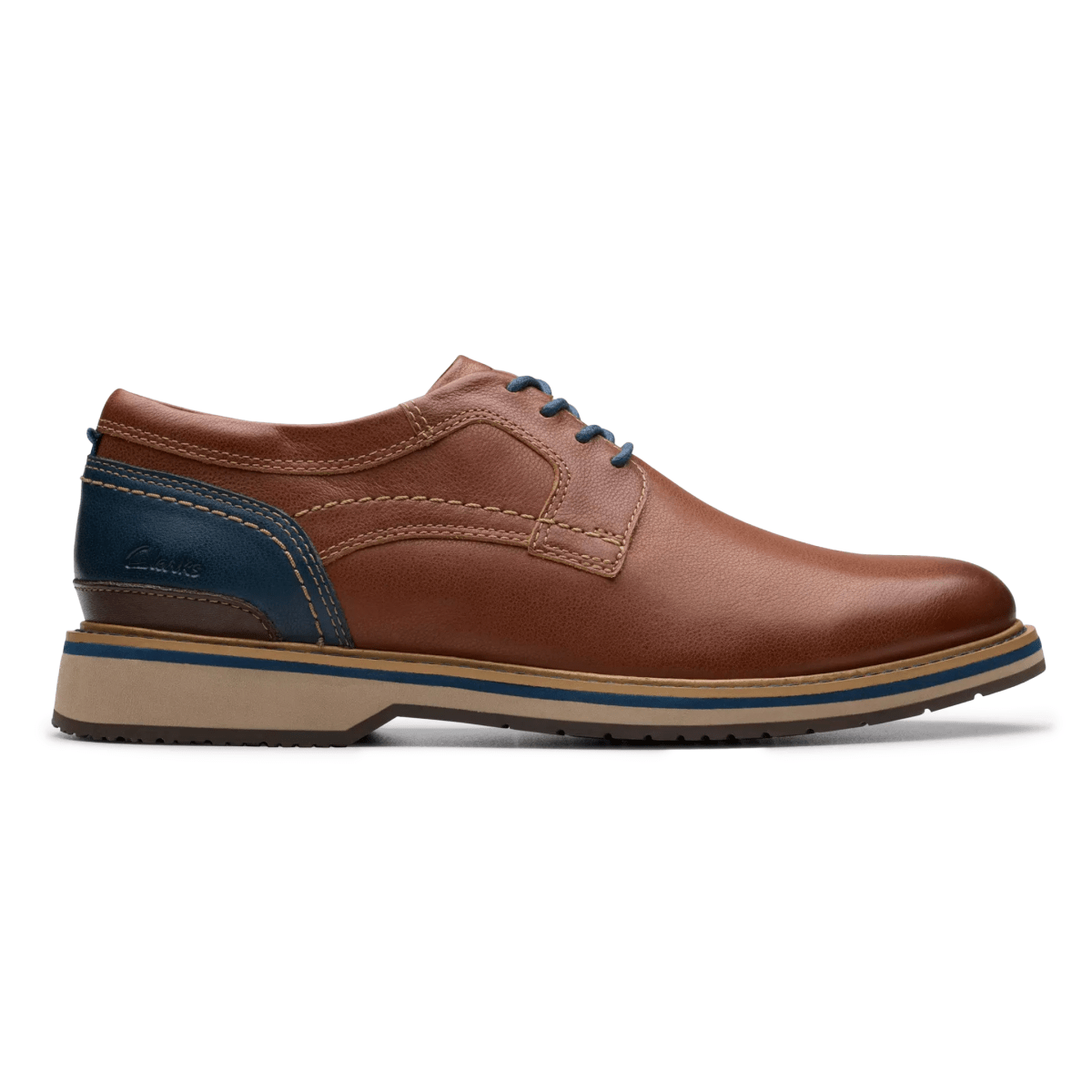 Clarks Men's Monahan Plain Tan Leather