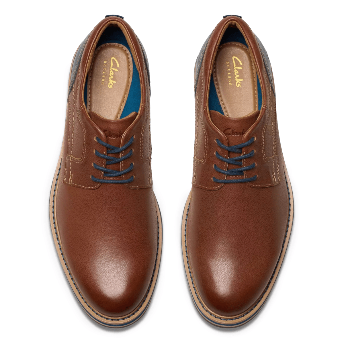 Clarks Men's Monahan Plain Tan Leather