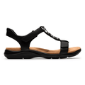 Clarks Women's Kitly Gem Black Leather