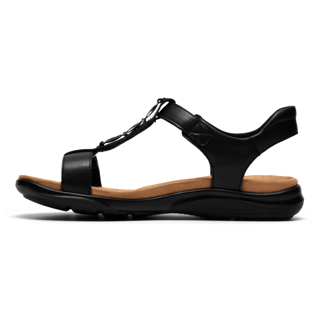 Clarks Women's Kitly Gem Black Leather