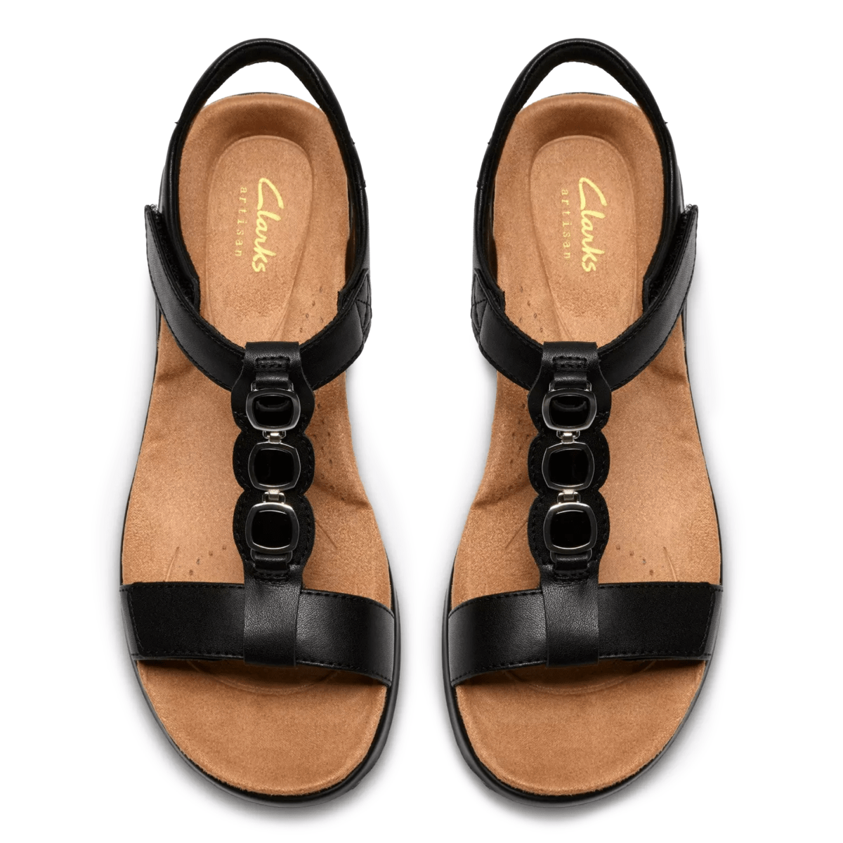 Clarks Women's Kitly Gem Black Leather