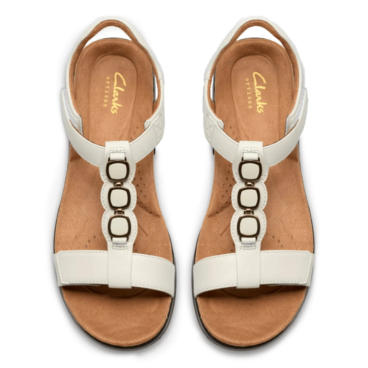Clarks Women's Kitly Gem White Leather