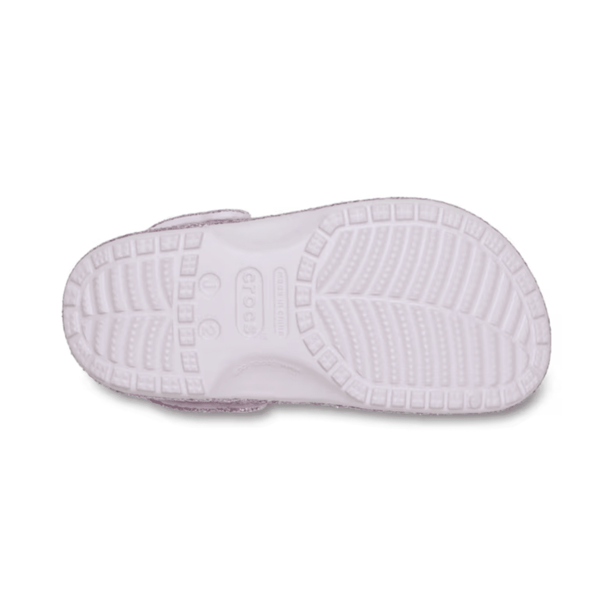 Crocs Kids Classic Chunky Glitter Clog Grape Ice