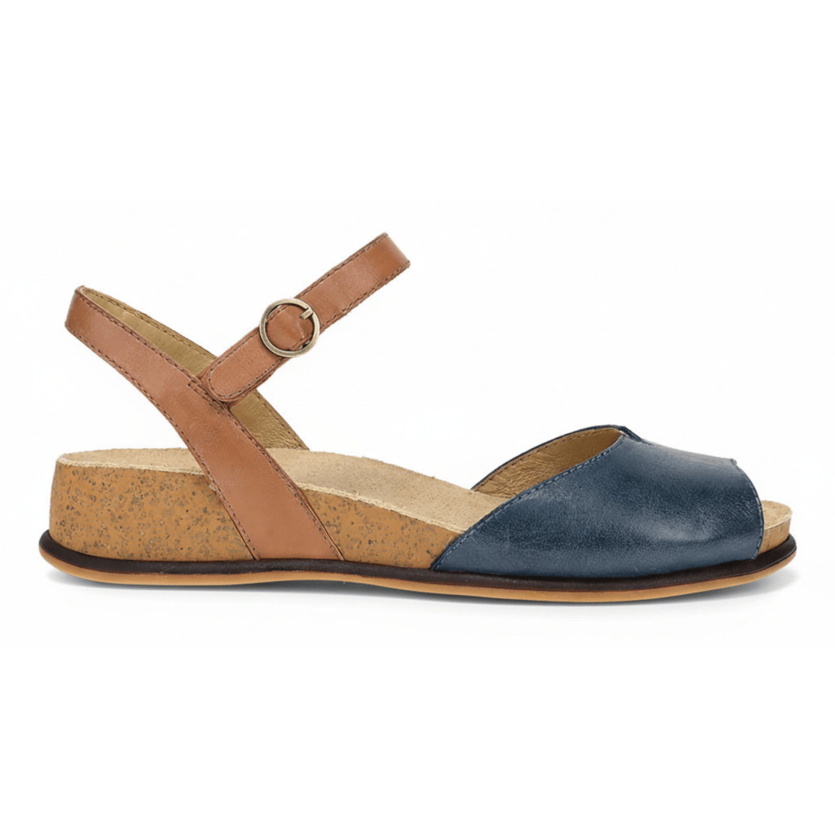 Dansko Women's Cass Blue/Tan Leather