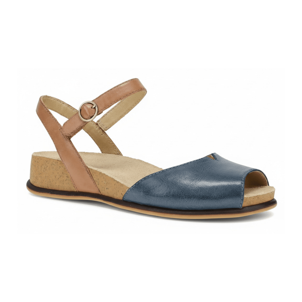 Dansko Women's Cass Blue/Tan Leather