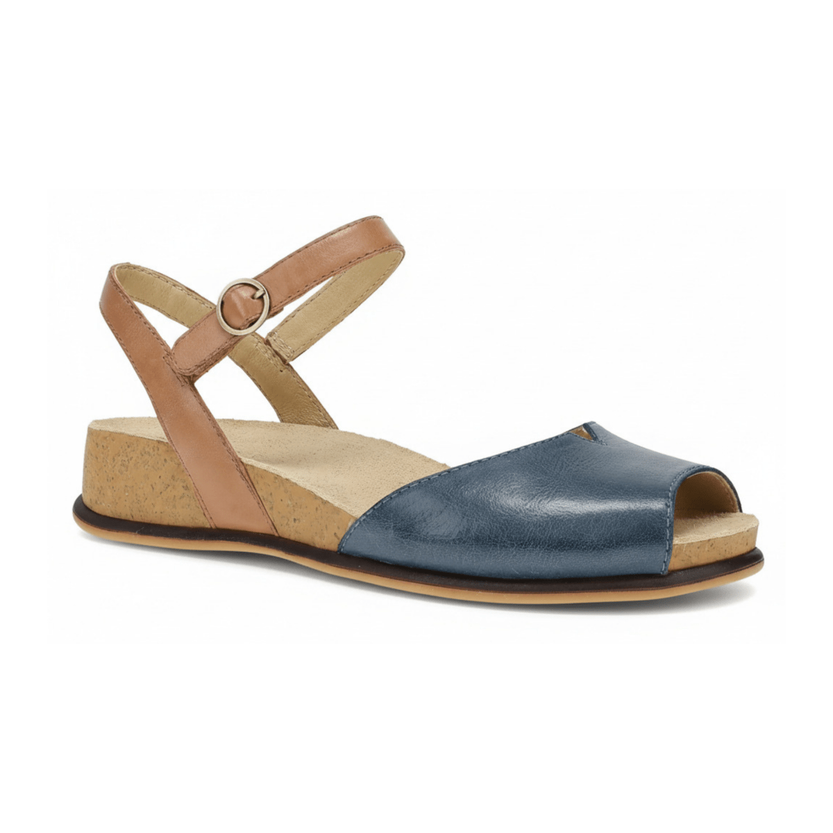 Dansko Women's Cass Blue/Tan Leather