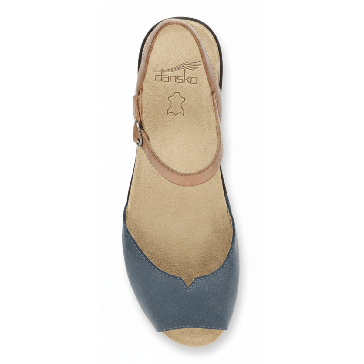 Dansko Women's Cass Blue/Tan Leather