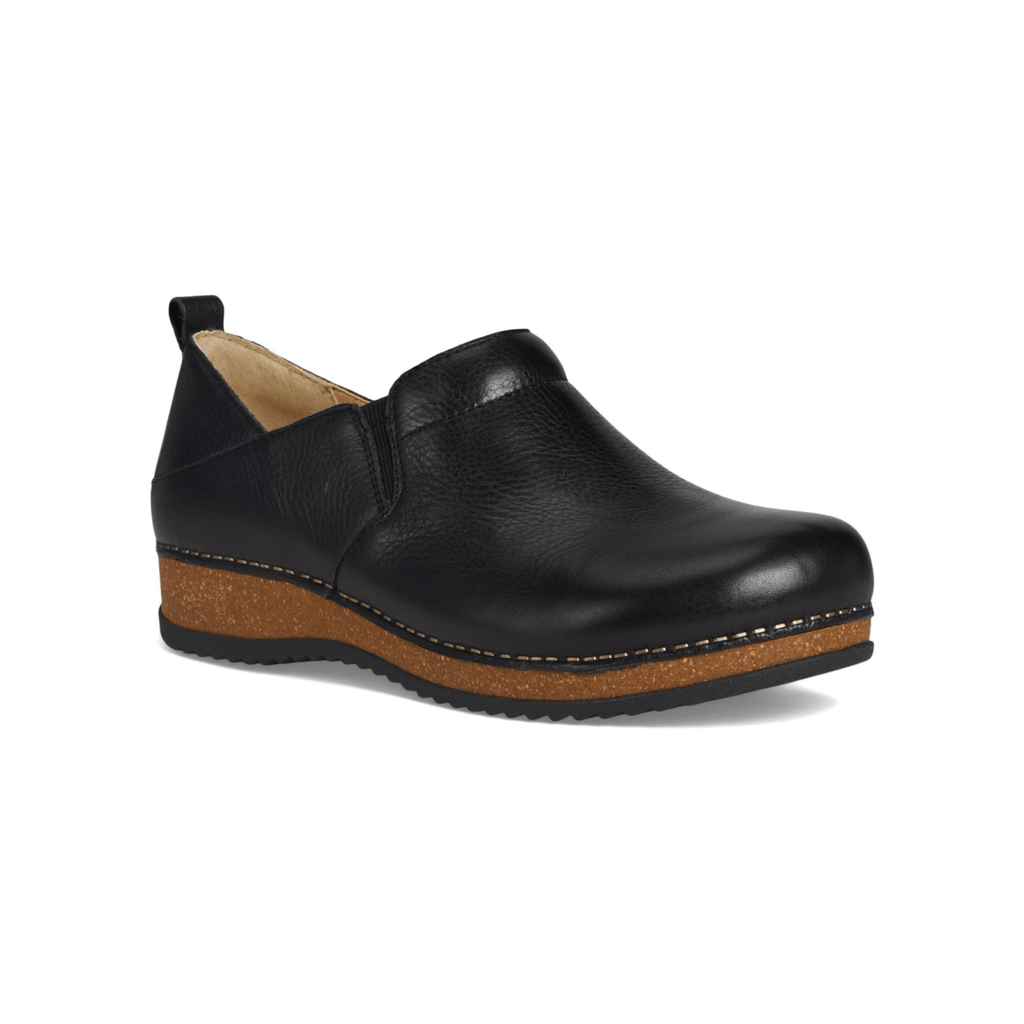 Dansko Women's Meara Black Waxy Milled
