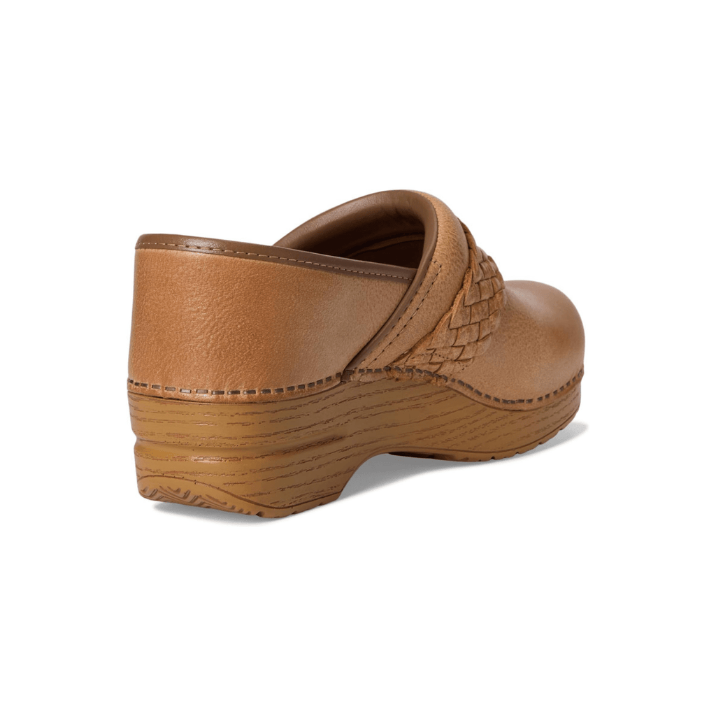 Dansko Women's Pro Braided Clog Honey Distressed Leather