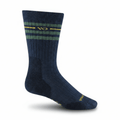 Darn Tough Wide Vintage Stripe Cushion Crew Denim